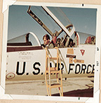 Jim DeVoss in plane