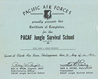 jungle survival certificate