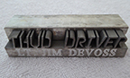 metal sign